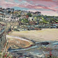 Pink Twist Over Portscatho